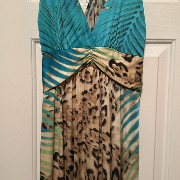 Leopard print long dress - Picture 2 of 5